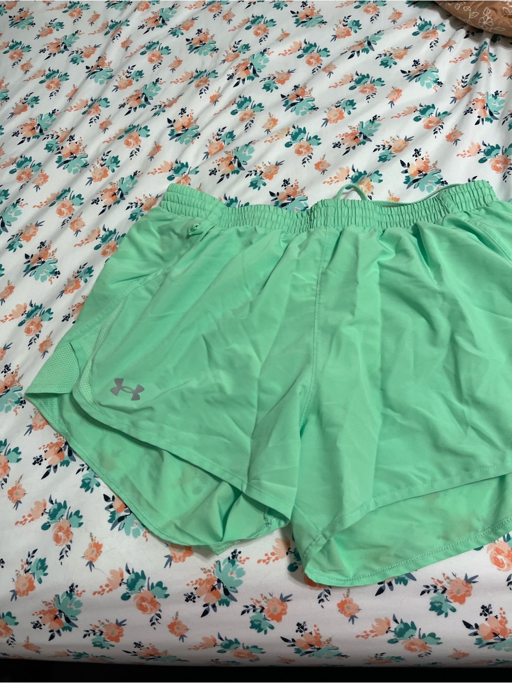 Under Armour Light Mint Green Women's Running Shorts